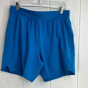 Under Armour Men’s Size Large 7" Royal Blue Shorts W/ Liner and Rear Pocket NWT